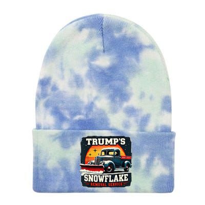 TrumpS Snowflake Removal Service Funny Trump 2024 Tie Dye 12in Knit Beanie