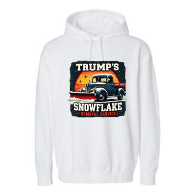 TrumpS Snowflake Removal Service Funny Trump 2024 Garment-Dyed Fleece Hoodie