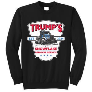 TrumpS Snowflake Removal Service Funny Trump 2024 Tall Sweatshirt