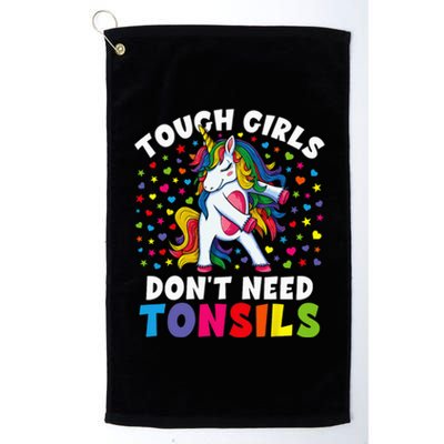 Tonsil Surgery Recovery Gift Unicorn Tonsil Removal Platinum Collection Golf Towel