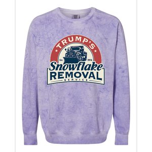 TrumpS Snowflake Removal Service Colorblast Crewneck Sweatshirt