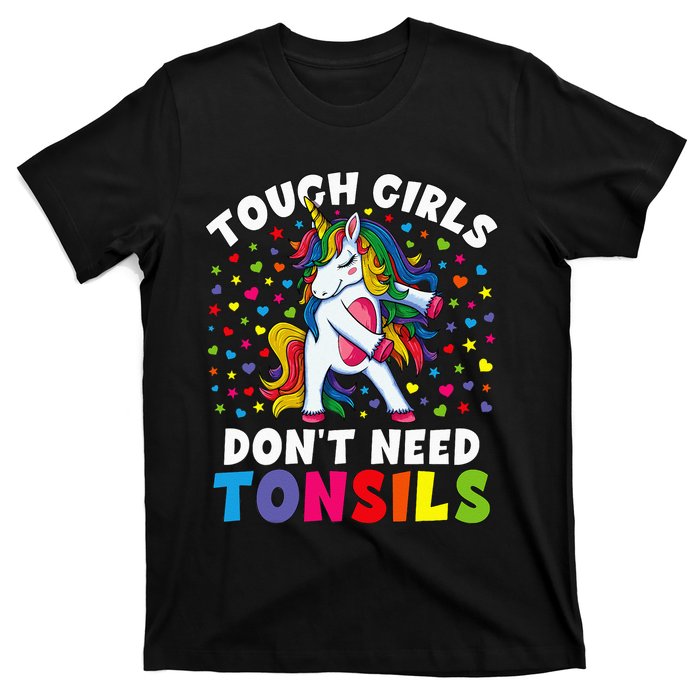 Tonsil Surgery Recovery Gift Unicorn Tonsil Removal T-Shirt