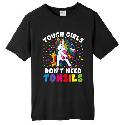 Tonsil Surgery Recovery Gift Unicorn Tonsil Removal Tall Fusion ChromaSoft Performance T-Shirt