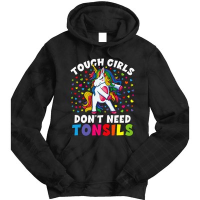 Tonsil Surgery Recovery Gift Unicorn Tonsil Removal Tie Dye Hoodie