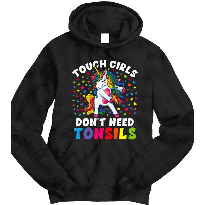 Tonsil Surgery Recovery Gift Unicorn Tonsil Removal Tie Dye Hoodie