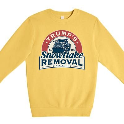 TrumpS Snowflake Removal Service Funny Trump 2024 Premium Crewneck Sweatshirt