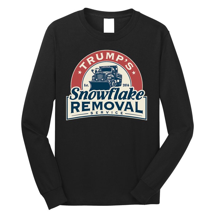 TrumpS Snowflake Removal Service Funny Trump 2024 Long Sleeve Shirt