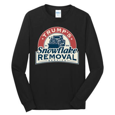 TrumpS Snowflake Removal Service Funny Trump 2024 Tall Long Sleeve T-Shirt