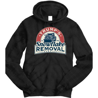 TrumpS Snowflake Removal Service Funny Trump 2024 Tie Dye Hoodie