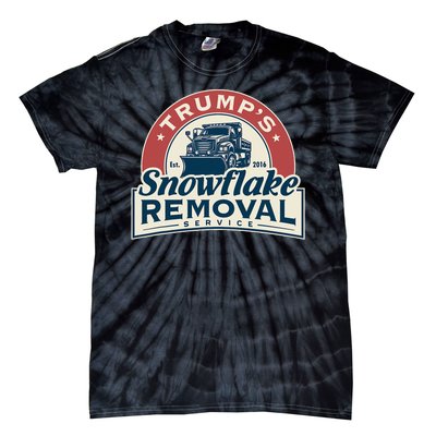 TrumpS Snowflake Removal Service Funny Trump 2024 Tie-Dye T-Shirt