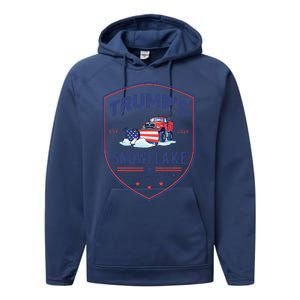 TrumpS Snowflake Removal Service Funny Donald Trump 2024 Performance Fleece Hoodie