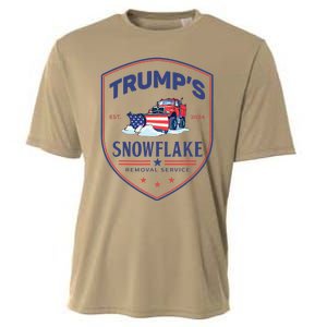 TrumpS Snowflake Removal Service Funny Donald Trump 2024 Cooling Performance Crew T-Shirt