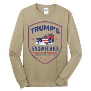 TrumpS Snowflake Removal Service Funny Donald Trump 2024 Tall Long Sleeve T-Shirt