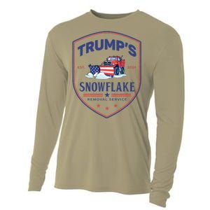 TrumpS Snowflake Removal Service Funny Donald Trump 2024 Cooling Performance Long Sleeve Crew