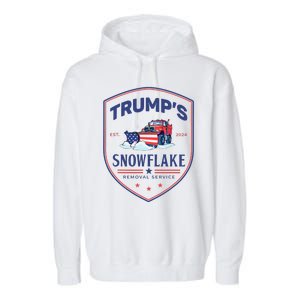 TrumpS Snowflake Removal Service Funny Donald Trump 2024 Garment-Dyed Fleece Hoodie