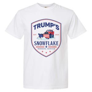 TrumpS Snowflake Removal Service Funny Donald Trump 2024 Garment-Dyed Heavyweight T-Shirt