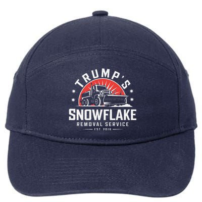 TrumpS Snowflake Removal Service Funny Trump 2024 Meme 7-Panel Snapback Hat