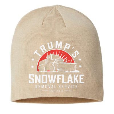 TrumpS Snowflake Removal Service Funny Trump 2024 Meme Sustainable Beanie