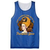 This Scorpio Runs On Pumpkin Spice Funny Birthday Gift Mesh Reversible Basketball Jersey Tank