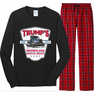 TrumpS Snowflake Removal Service Trump 2024 Long Sleeve Pajama Set