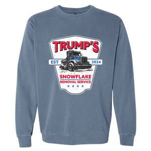 TrumpS Snowflake Removal Service Trump 2024 Garment-Dyed Sweatshirt