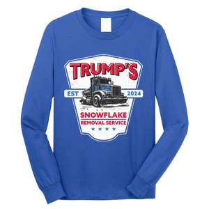 TrumpS Snowflake Removal Service Trump 2024 Long Sleeve Shirt