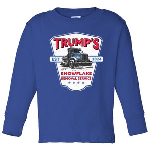 TrumpS Snowflake Removal Service Trump 2024 Toddler Long Sleeve Shirt