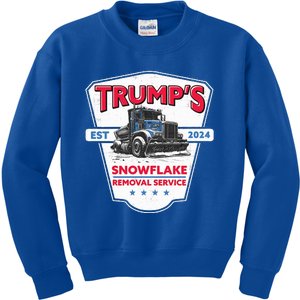 TrumpS Snowflake Removal Service Trump 2024 Kids Sweatshirt