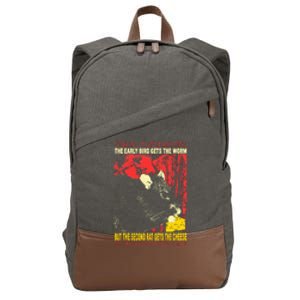 The Second Rat Gets The Cheese Japanese Cotton Canvas Backpack