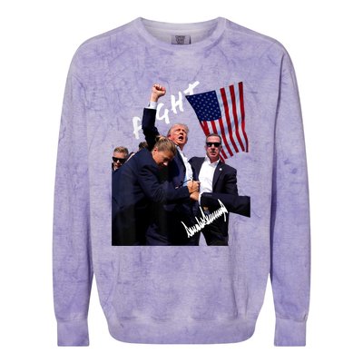 Trump Signature Rally Edition Colorblast Crewneck Sweatshirt