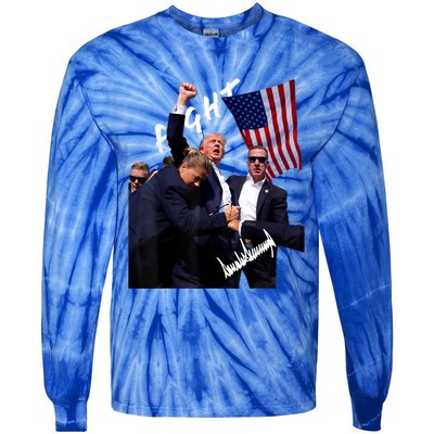 Trump Signature Rally Edition Tie-Dye Long Sleeve Shirt