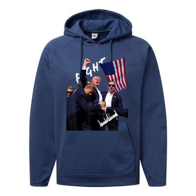 Trump Signature Rally Edition Performance Fleece Hoodie