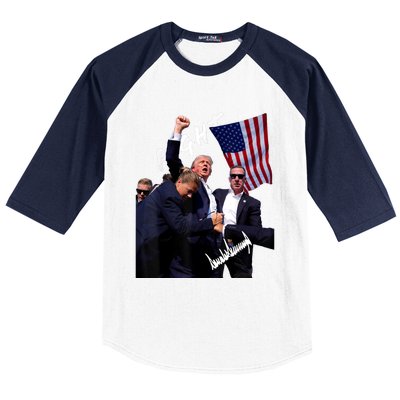 Trump Signature Rally Edition Baseball Sleeve Shirt