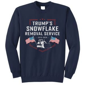 TrumpS Snowflake Removal Service Funny Trump 2024 Tall Sweatshirt