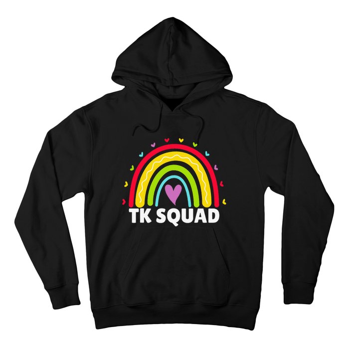 TK Squad Rainbow Transitional Kindergarten Teacher Cute TK Hoodie