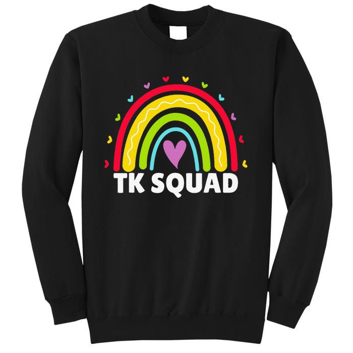 TK Squad Rainbow Transitional Kindergarten Teacher Cute TK Sweatshirt