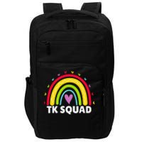 TK Squad Rainbow Transitional Kindergarten Teacher Cute TK Impact Tech Backpack