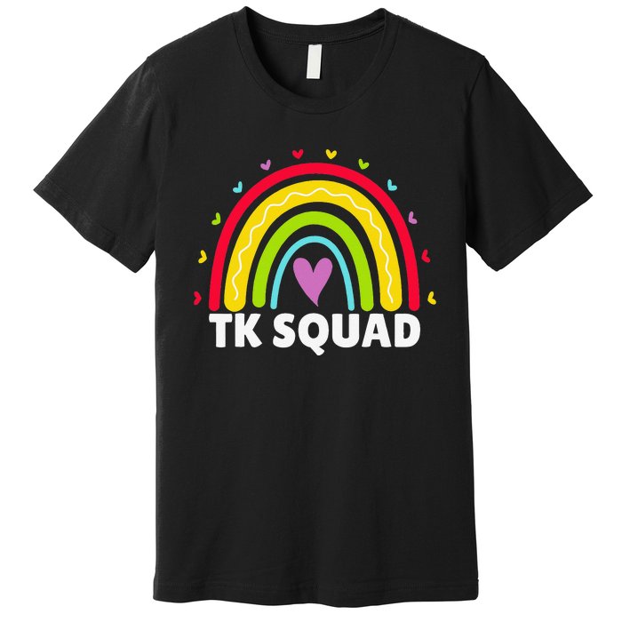 TK Squad Rainbow Transitional Kindergarten Teacher Cute TK Premium T-Shirt