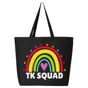 TK Squad Rainbow Transitional Kindergarten Teacher Cute TK 25L Jumbo Tote