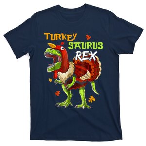 Turkey Saurus Rex Funny Dinosaur TRex Thanksgiving Boy T-Shirt