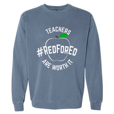 Teacher Support Red for Ed Garment-Dyed Sweatshirt