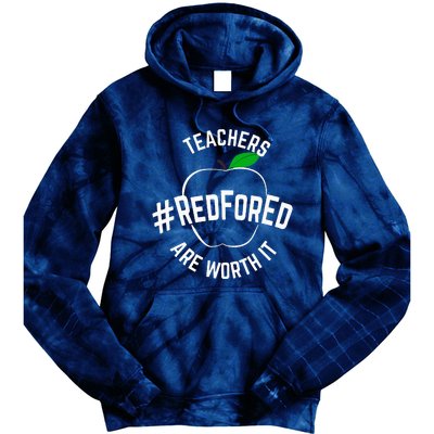 Teacher Support Red for Ed Tie Dye Hoodie