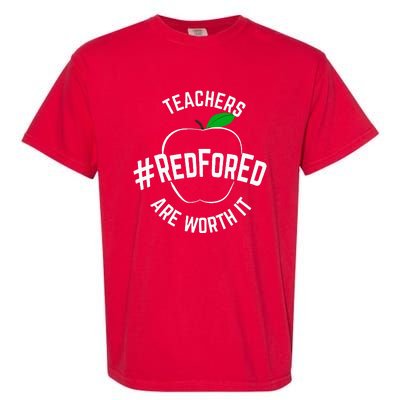 Teacher Support Red for Ed Garment-Dyed Heavyweight T-Shirt