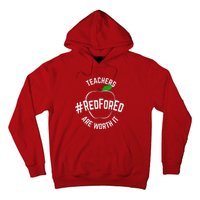 Teacher Support Red for Ed Hoodie