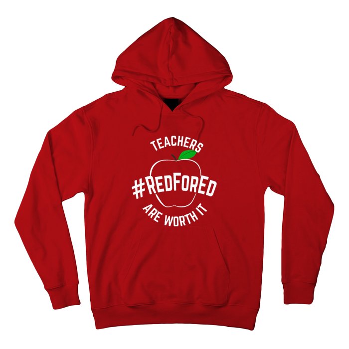 Teacher Support Red for Ed Hoodie