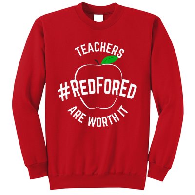 Teacher Support Red for Ed Sweatshirt