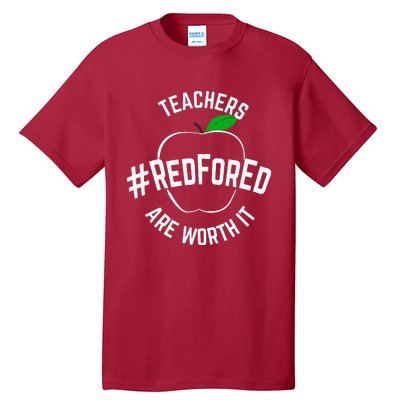 Teacher Support Red for Ed Tall T-Shirt