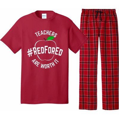 Teacher Support Red for Ed Pajama Set