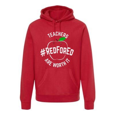 Teacher Support Red for Ed Premium Hoodie