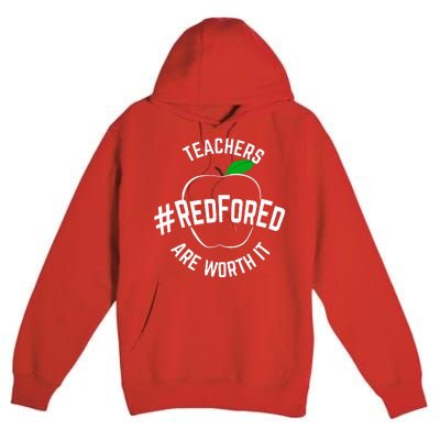 Teacher Support Red for Ed Premium Pullover Hoodie